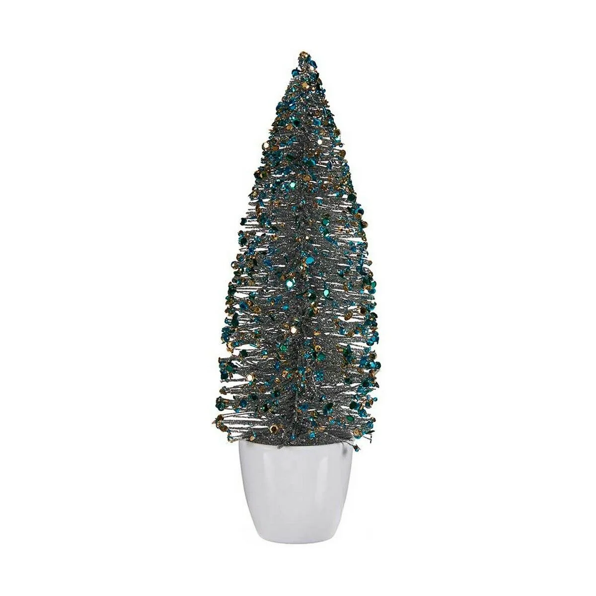 Sapin de noel moyen 10 x 33 x 10 cm bleu dore plastique s361205472. Diaytar Fashion : Soyez à la pointe de la mode avec nos collections exclusives.