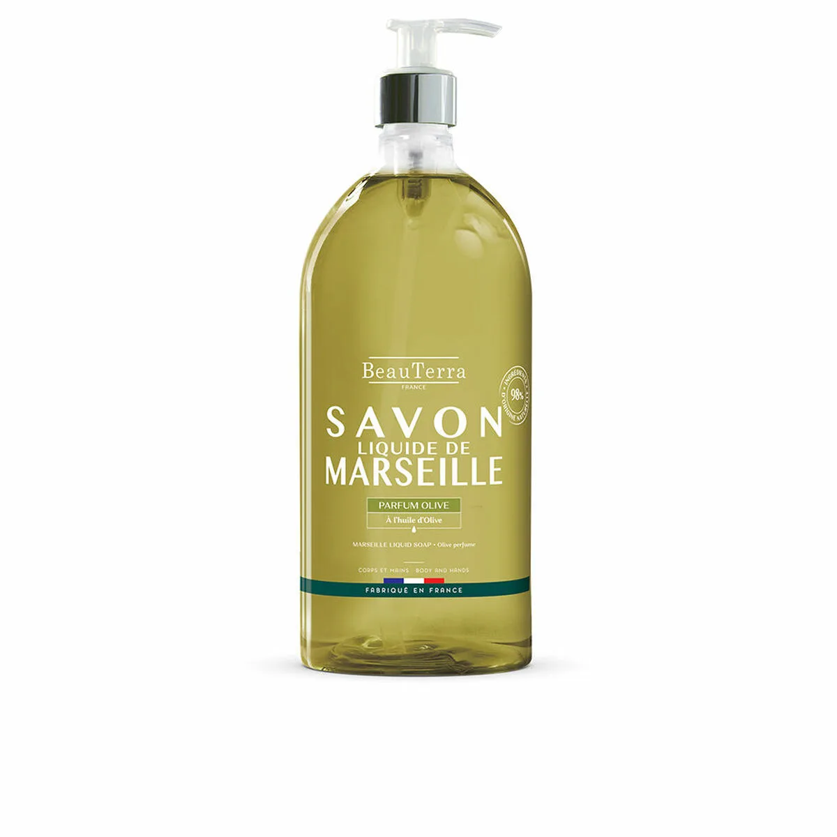 Savon liquide beauterra savon de marseille olive 1 l s0511464822. Notre équipe Diaytar est une bande de dénicheurs compulsifs, toujours en quête du produit qui provoquera l'étincelle dans votre regard.