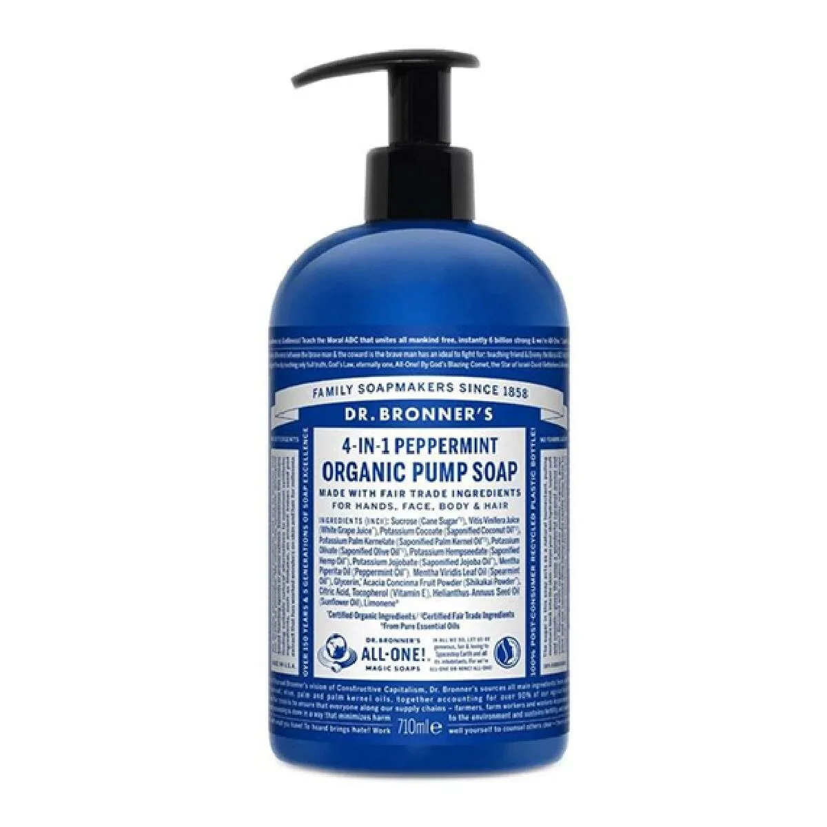 Savon pour les mains dr bronner s 4 in 1 peppermint 710 ml m011216952. Nous traitons chaque produit Diaytar avec le même respect que si nous devions l'offrir à un proche. La qualité est non-négociable.