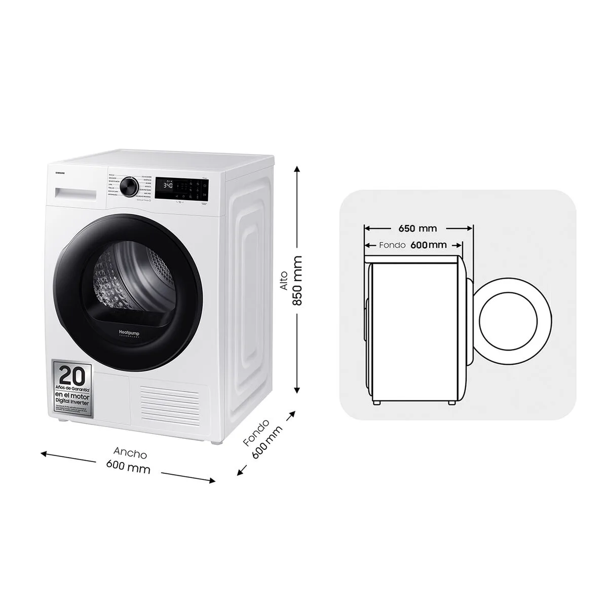 Secheuse samsung secadora9kgconinteligenciaarti 9 kg s046330926. Diaytar, c'est la convergence entre votre style unique et notre sélection infinie de produits qui lui correspondent.