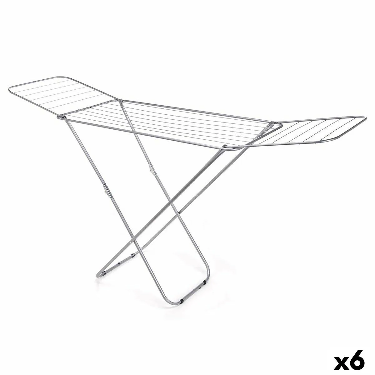 Sechoir pliable kipit 84346 argente metal 183 x 50 5 x 104 cm 6 unites s362909191. Votre style, votre personnalité, nos produits : bienvenue chez Diaytar !