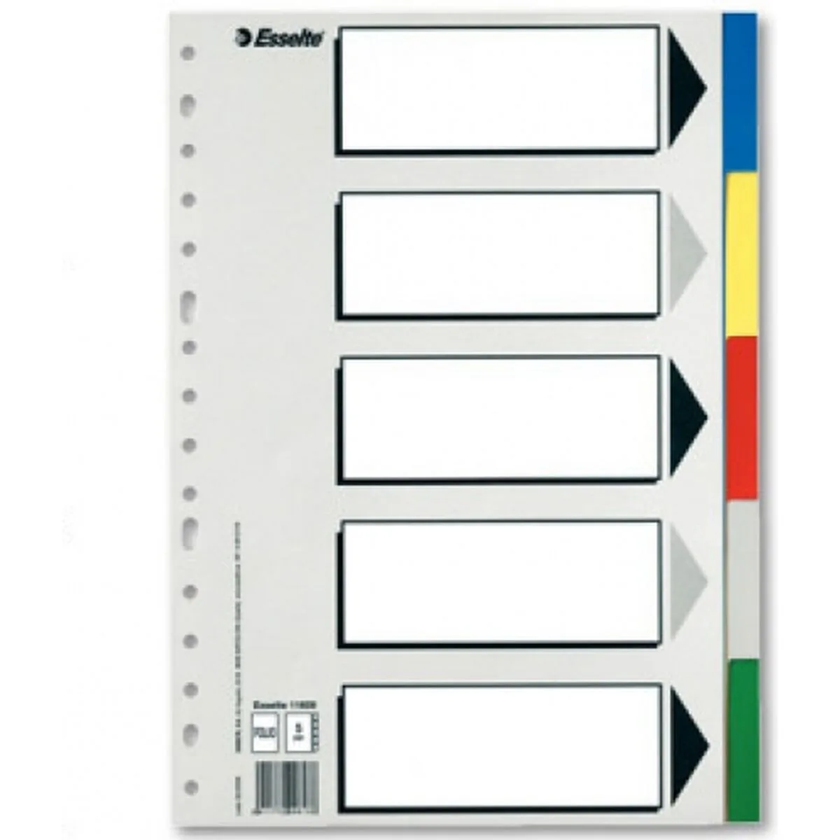 Separateurs esselte 5 feuilles multicouleur din a4 100 unites s842434985. Notre mantra chez Diaytar : un produit, un sourire. Nous mesurons notre succès à votre satisfaction instantanée.