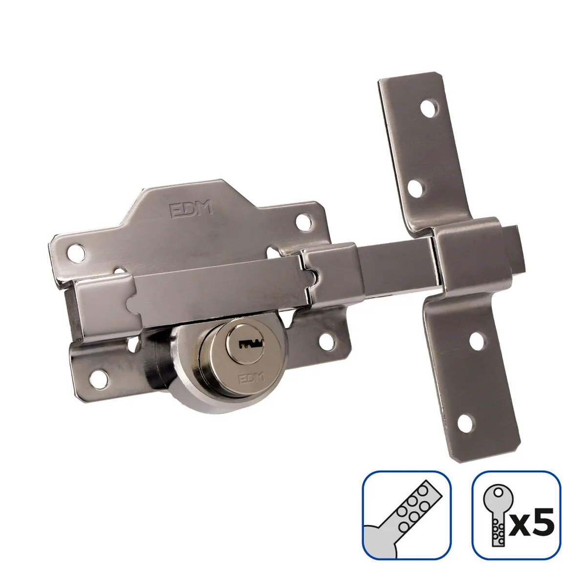 Serrure de securite edm 85191 nickel 83 x 170 mm o26 mm s790192371. Diaytar, c'est la boîte à outils de votre vie idéale. Des produits pour construire, embellir et optimiser votre quotidien.