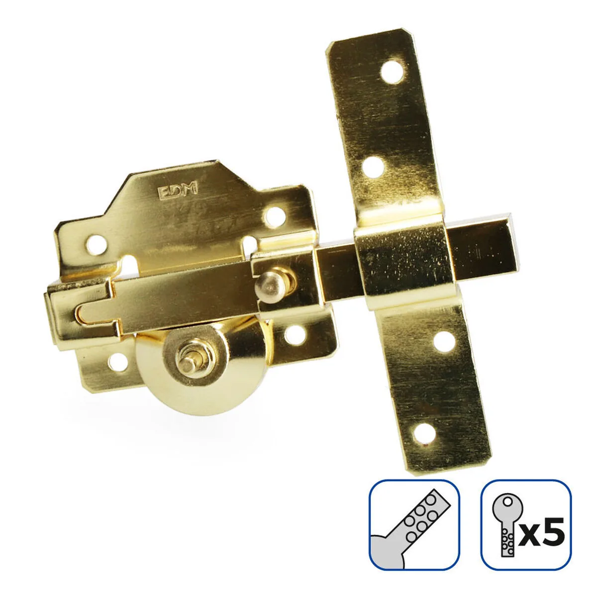 Serrure de securite edm 85197 dore acier s790521527. Diaytar révolutionne votre expérience d'achat en ligne avec une curation unique de produits tendance, high-tech et lifestyle