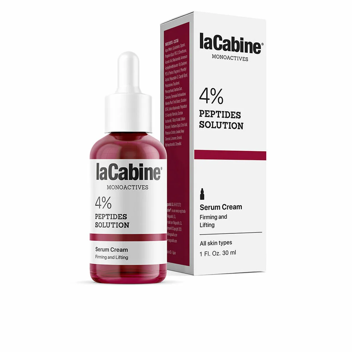 Serum visage lacabine monoactives peptides 30 ml s0510782584. Diaytar, c'est votre conseiller shopping personnel, toujours à l'affût des pépites qui correspondent à votre style de vie.