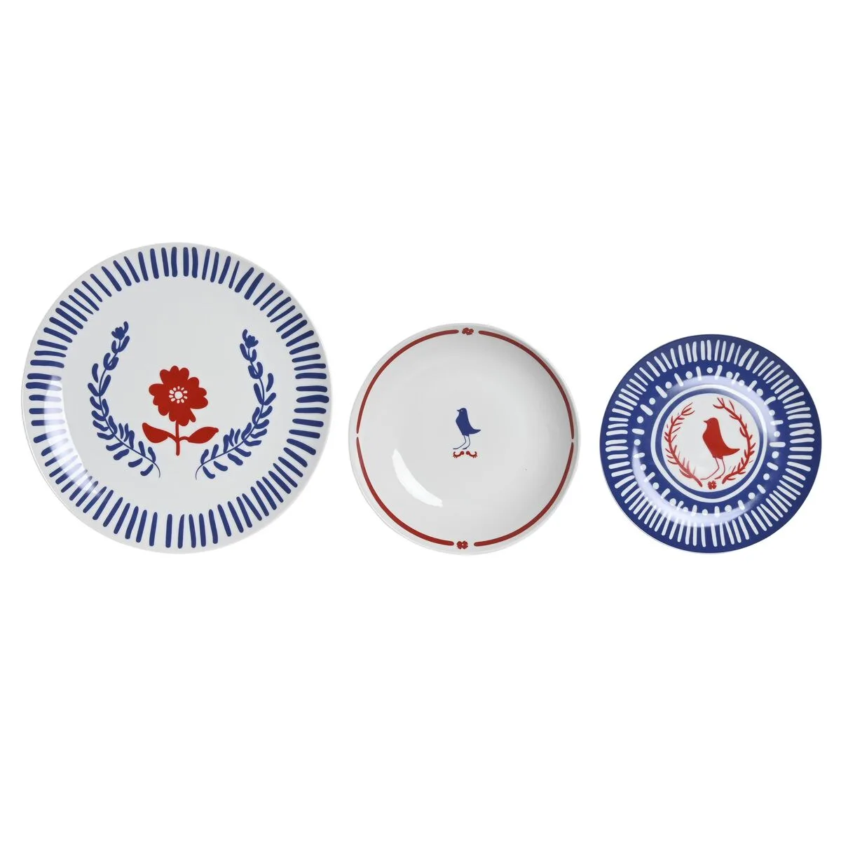 Service de vaisselle dkd home decor porcelaine rouge bleu blanc 27 x 27 x 3 cm 18 pieces s304467389. Préparez-vous à être impressionné. Diaytar lève le voile sur une sélection de produits qui défie toute concurrence.