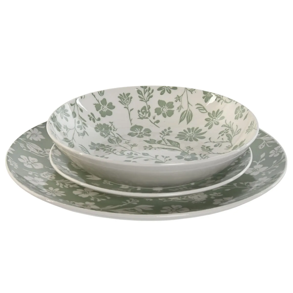 Service de vaisselle home esprit blanc vert porcelaine floral 27 x 27 x 2 cm 18 pieces s305817782. Notre équipe Diaytar parcourt le globe pour vous dénicher les produits généraux et électroniques les plus prometteurs