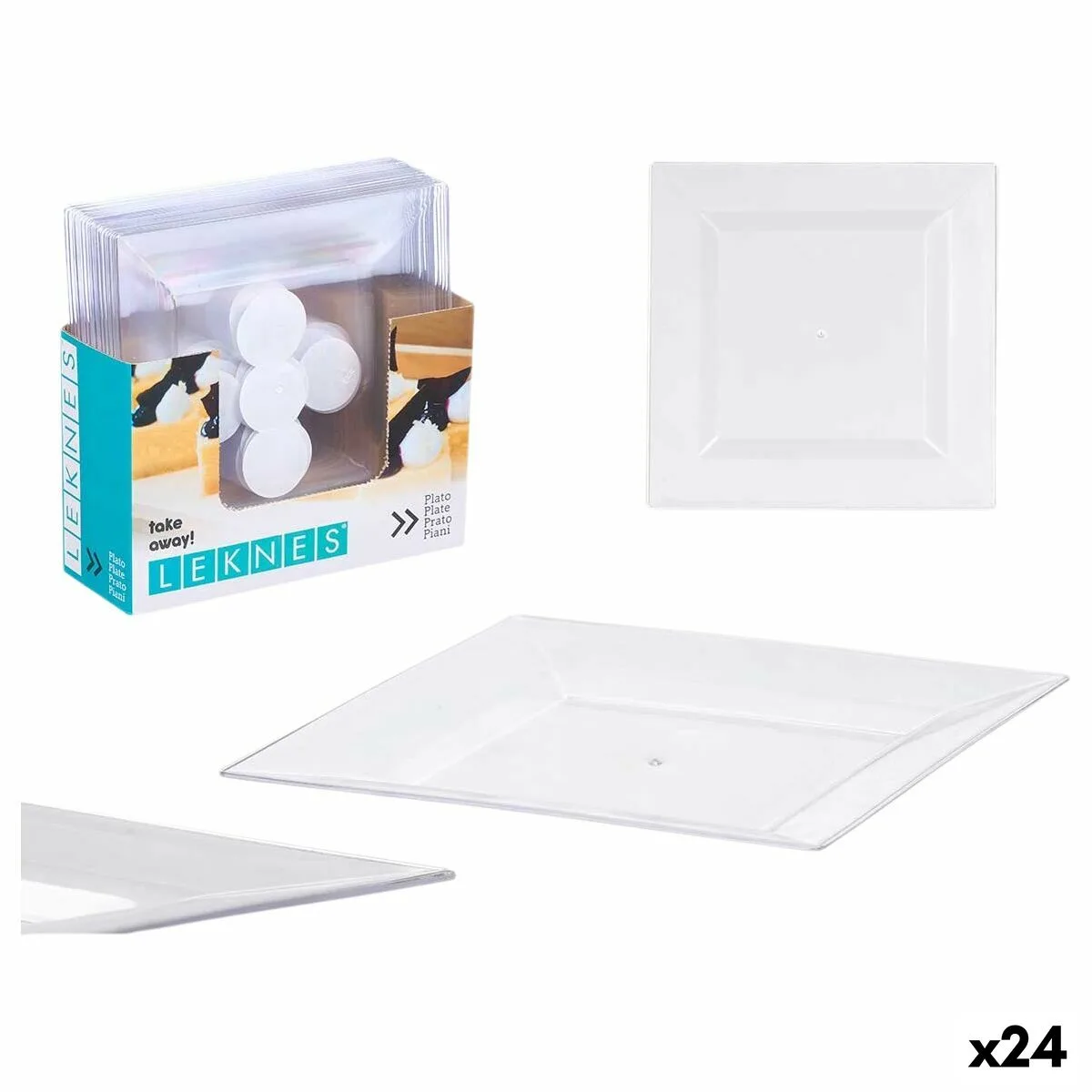 Service de vaisselle leknes ck80668 2 t transparent polystyrene plastique 20 3 x 1 5 x 20 3 cm 24 unites s363365635. Nous sommes Diaytar, les architectes de votre espace de vie en ligne, meublé avec les meilleurs produits du moment