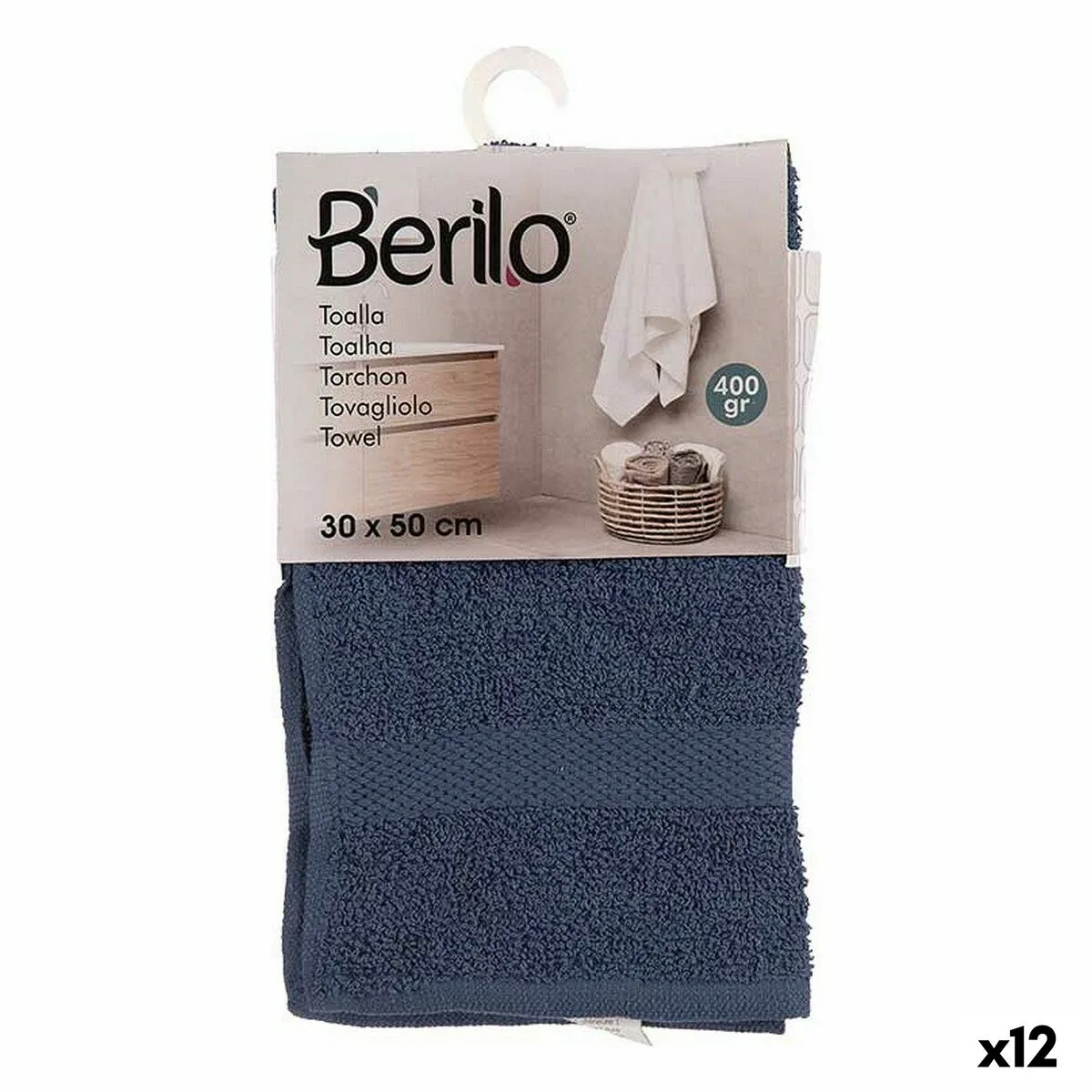 Serviette de toilette 30 x 0 5 x 50 cm bleu 12 unites s362568363. Diaytar, c'est l'assurance de produits qui durent, tant dans leur construction que dans leur style intemporel.
