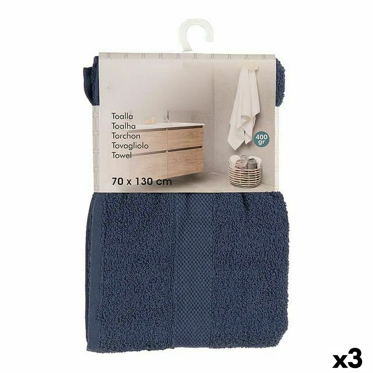 Serviette de toilette berilo 5313 bleu 80 coton 20 polyester 70 x 0 5 x 130 cm 3 unites s361739083. Diaytar, le compagnon des esprits créatifs et exigeants en quête de produits généraux hors des sentiers battus
