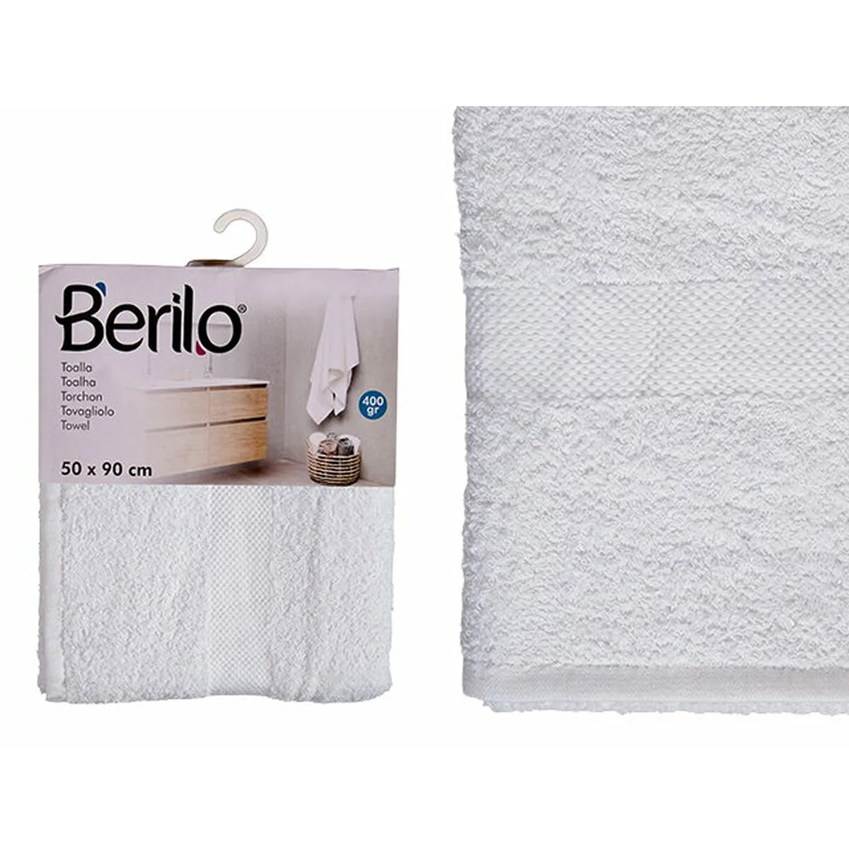 Serviette de toilette berilo 89677 blanc 80 coton 20 polyester 50 x 90 cm 6 unites s362524950. Diaytar, c'est l'assurance de découvrir des produits que vous ne trouverez nulle part ailleurs, tous domaines confondus