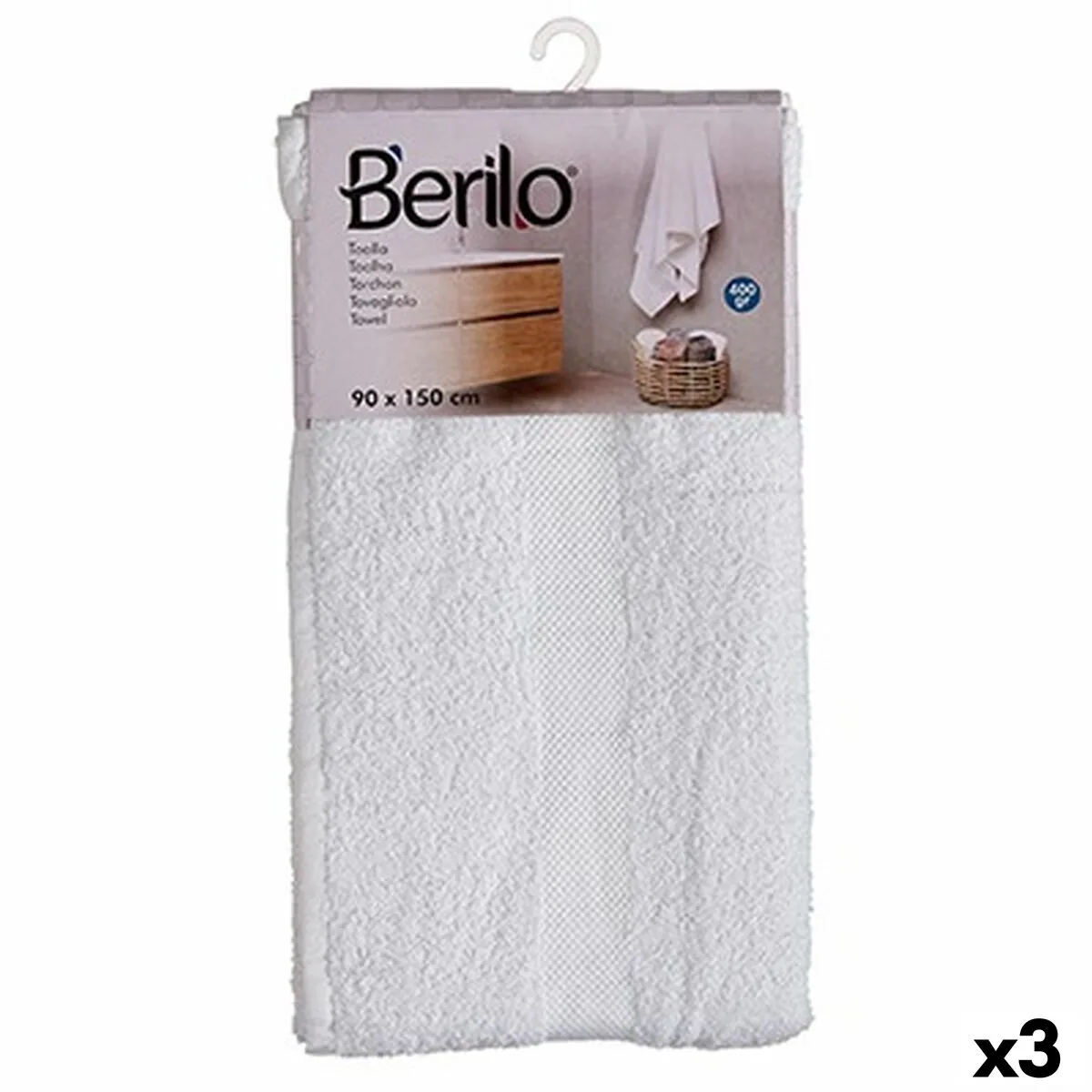 Serviette de toilette berilo 89679 blanc 80 coton 20 polyester 90 x 150 cm 90 x 0 5 x 150 cm 3 unites s362531524. Diaytar, c'est la promesse de trouver ce produit parfait qui répondra à un besoin précis tout en étant un objet de désir