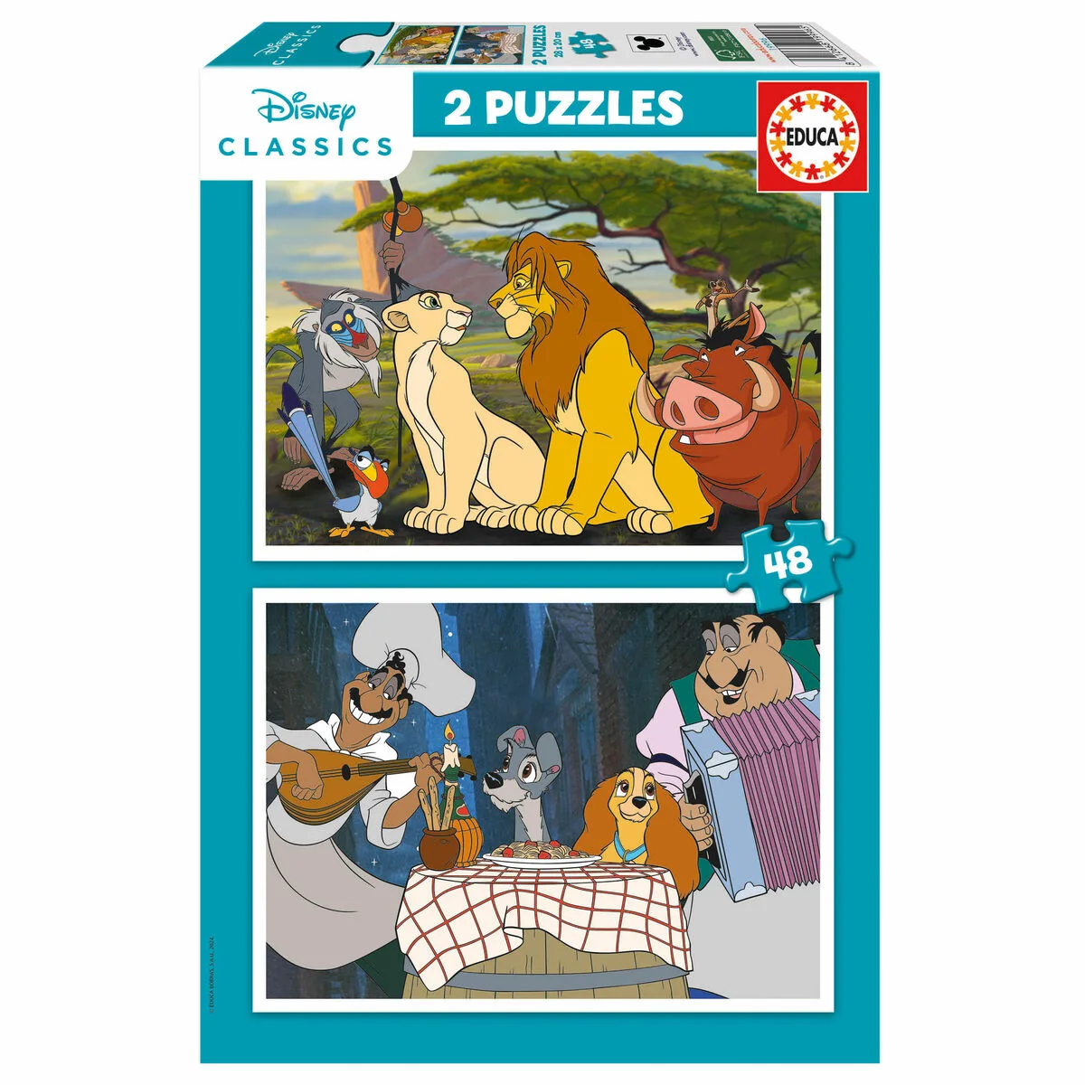 Set de 2 puzzles disney lion king and lady and the tramp 48 pieces s243622267. Chez Diaytar, chaque achat est une expérience unique. Explorez notre sélection premium !