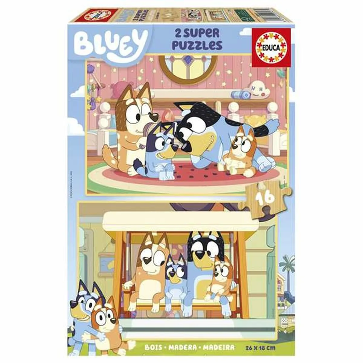 Set de 2 puzzles educa bluey 2 unites s245575648. Découvrez l'univers Diaytar - Des milliers de produits sélectionnés avec soin pour vous.