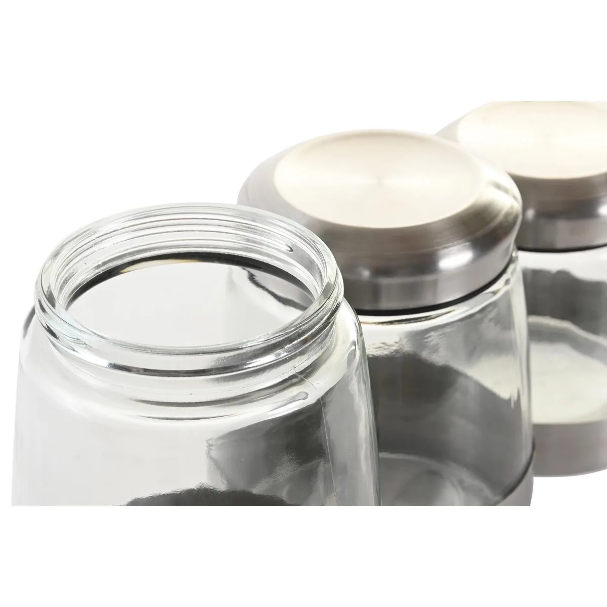 Set de 3 boites dkd home decor verre argente transparent acier inoxydable s304137863. Bienvenue dans la famille Diaytar. Ici, on ne parle pas de clients, mais de co-créateurs d'un quotidien meilleur.