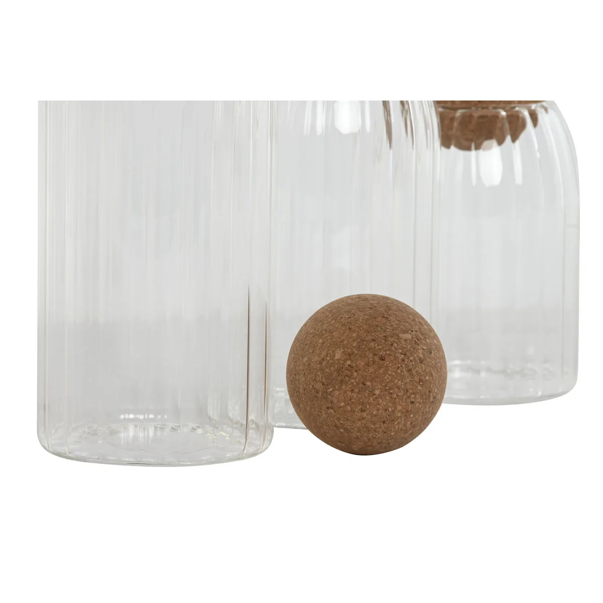 Set de 3 boites home esprit transparent liege verre borosilicate 1 l 3 pieces s305951054. Révélez votre style avec la collection capsule Diaytar, limitée et exclusive.