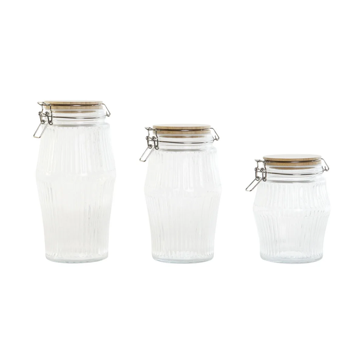 Set de 3 boites home esprit transparent silicone bambou verre 13 5 x 13 5 x 27 cm s305352365. Diaytar, c'est le hub où se connectent les créateurs de produits géniaux et les clients qui les attendaient sans le savoir.