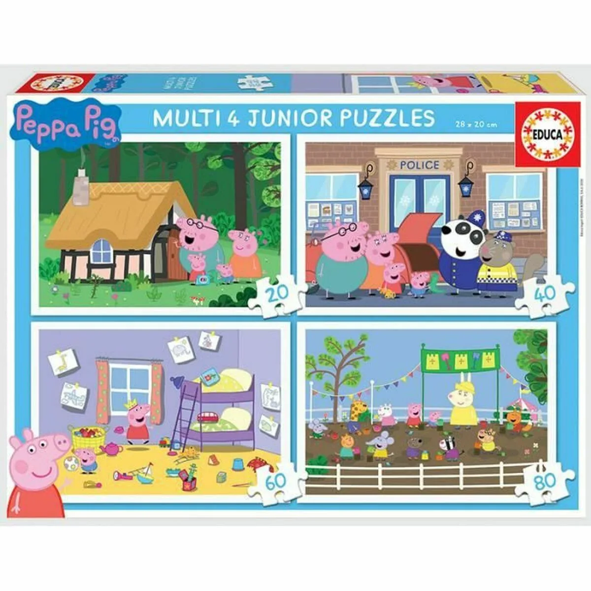 Set de 4 puzzles peppa pig 80 pieces s240749288. Innovation, style et qualité : les trois piliers de l'expérience Diaytar.