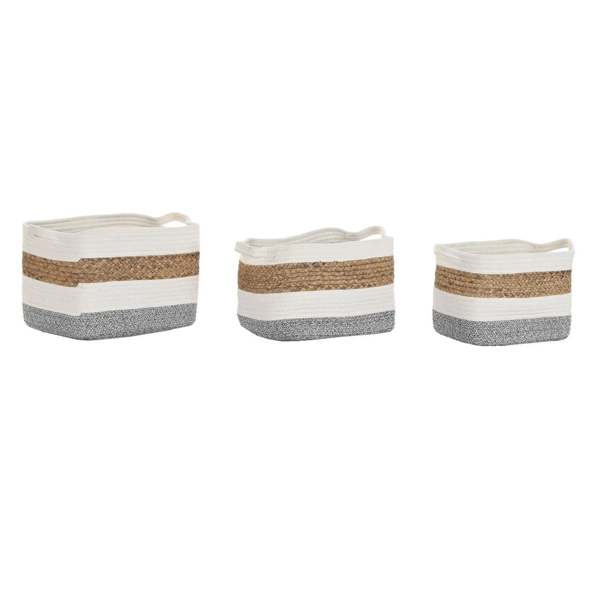 Set de basket dkd home decor blanc fibre naturelle 36 x 27 x 27 cm 3 pieces s303918736. La mode selon Diaytar : audacieuse, accessible et toujours dans l'air du temps.