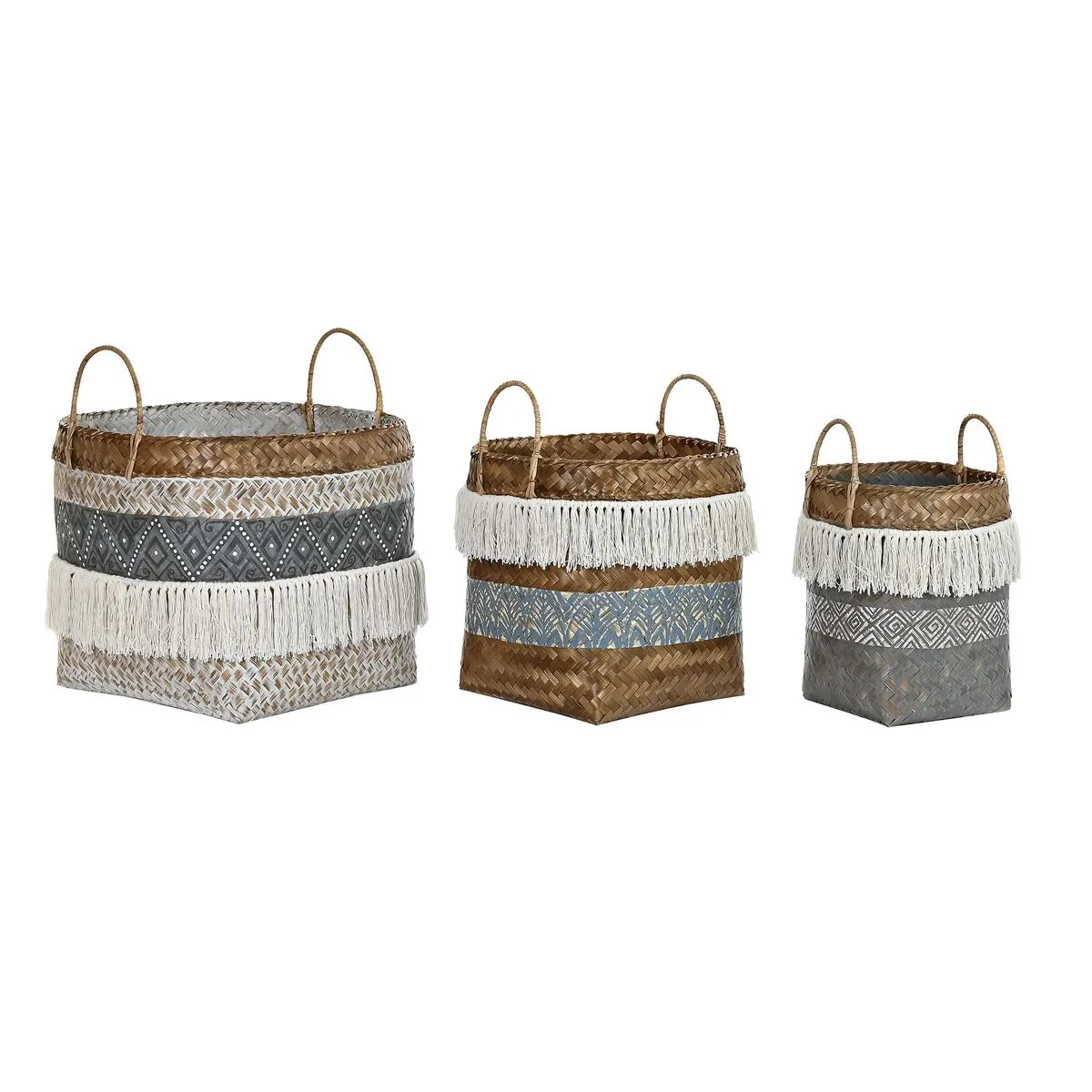 Set de basket dkd home decor blanc gris naturel bambou s302904732. La boutique en ligne Diaytar, un terrain de jeu infini pour tous ceux qui aiment découvrir des produits utiles et beaux