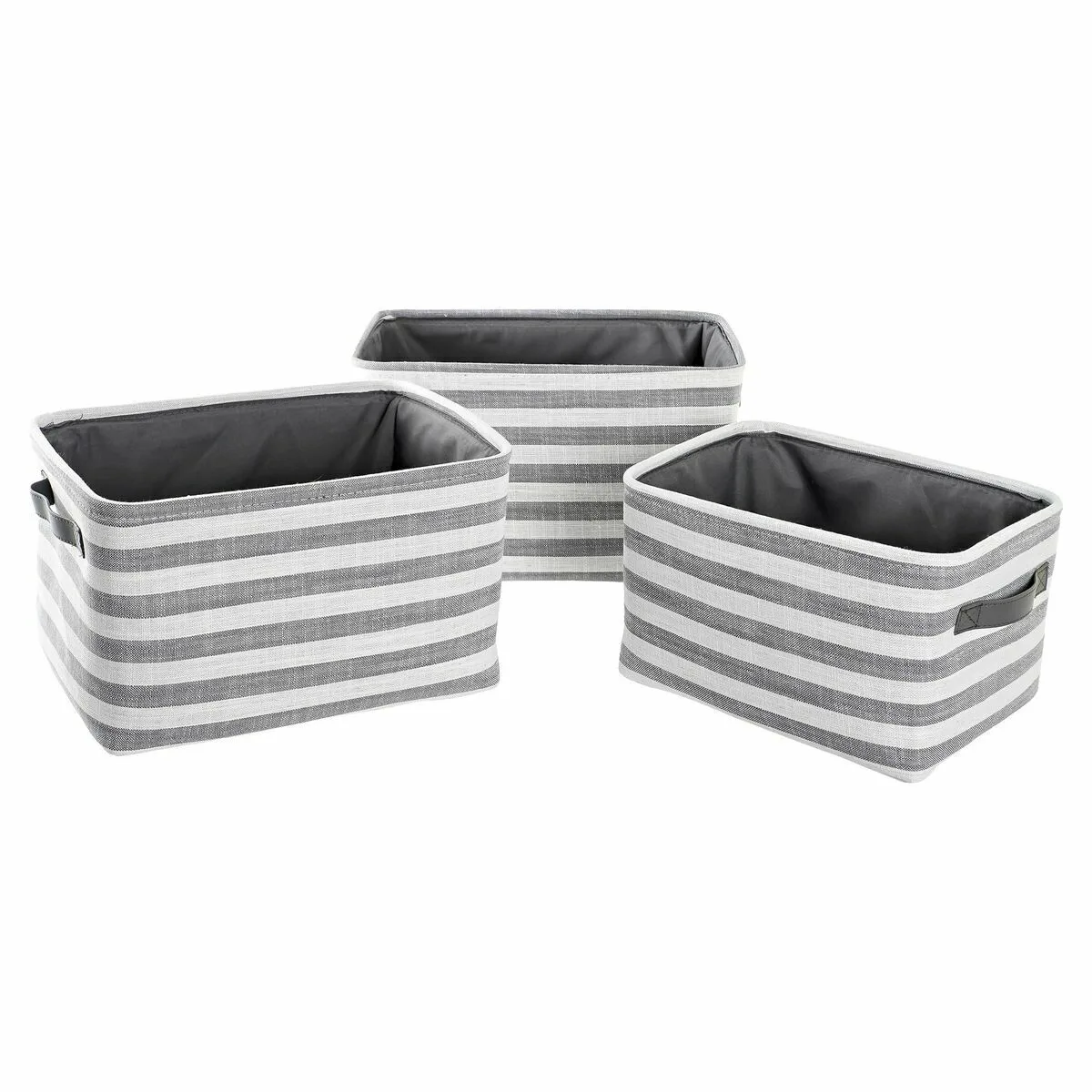 Set de basket dkd home decor blanc gris rayures 42 x 32 x 25 cm 3 pieces s303917238. Diaytar, c'est l'évidence que quand on aime les produits, on ne compte pas. On les collectionne. À vous de jouer.