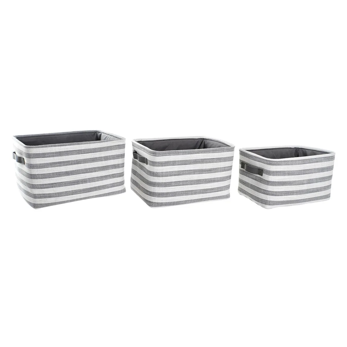 Set de basket dkd home decor blanc gris rayures 42 x 32 x 25 cm 3 pieces s303917244. Diaytar, c'est la preuve que le génie réside dans les détails. Chaque produit a été scruté, pesé, et approuvé.