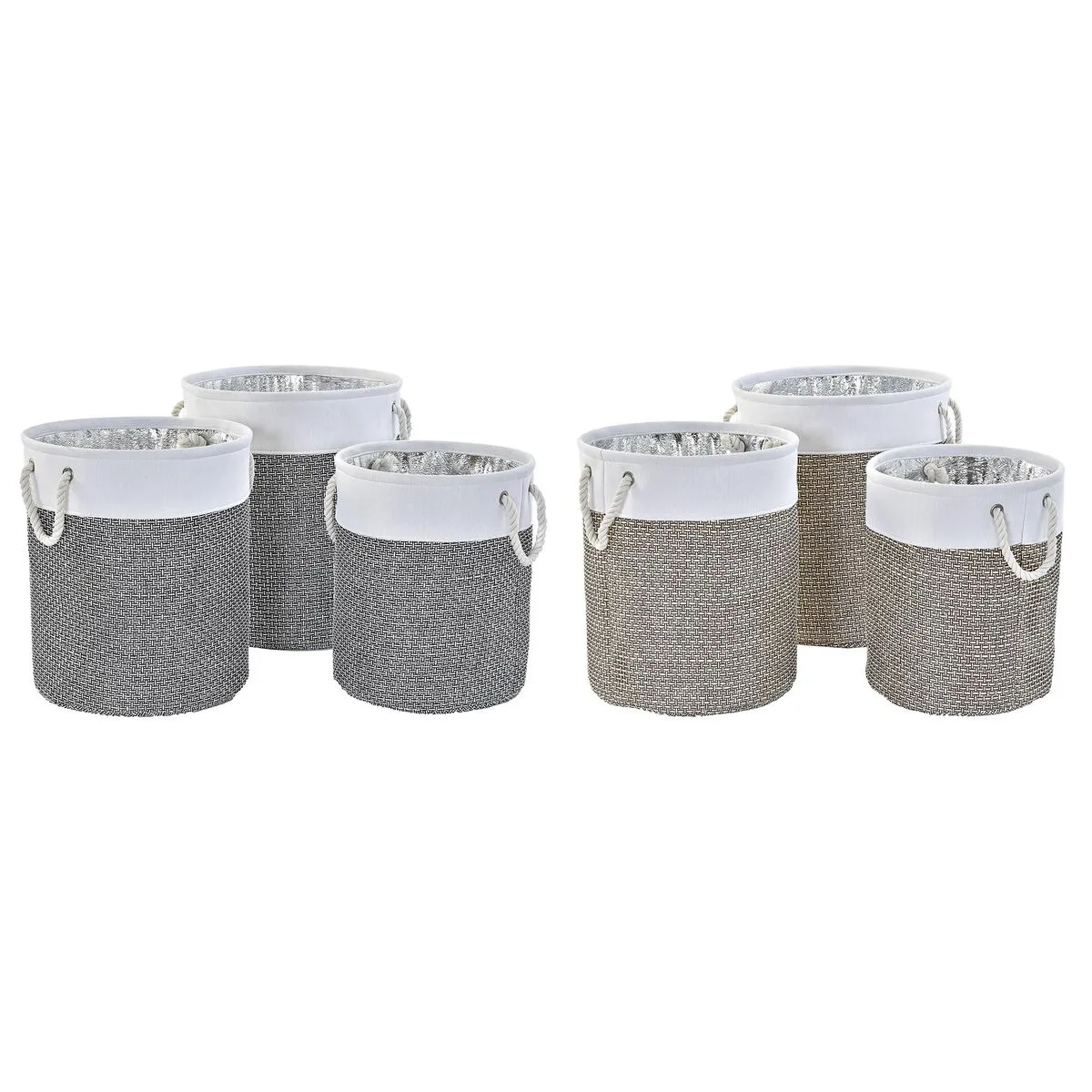 Set de basket dkd home decor blanc marron gris 40 x 40 x 49 cm 4 kg 3 pieces 2 unites s302899534. Diaytar ne suit pas les tendances, il les anticipe à travers sa sélection前瞻 de produits électroniques et généraux
