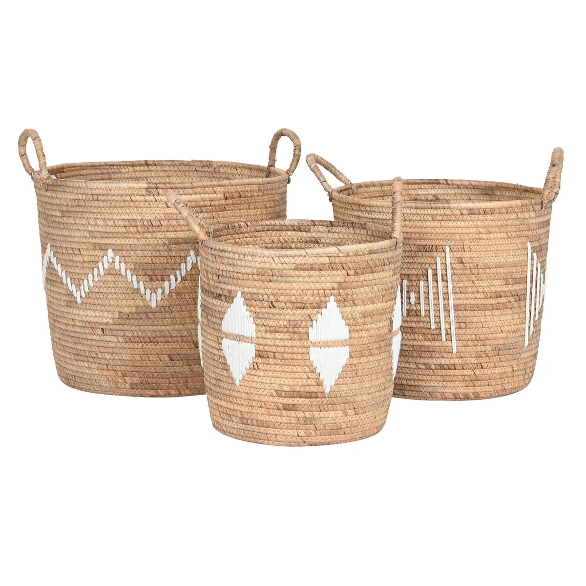 Set de basket dkd home decor blanc naturel corde herbier marin 3 pieces s304293576. Diaytar, c'est la garantie de tomber sur ce produit unique qui fera de votre quotidien une expérience extraordinaire