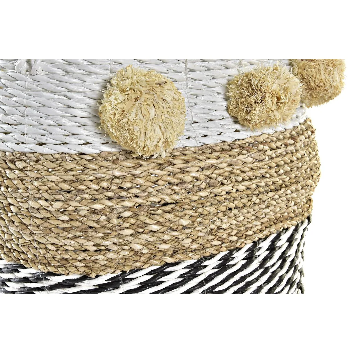 Set de basket dkd home decor blanc noir beige herbier marin 34 x 33 x 26 cm 2 pieces s302898293. Diaytar, c'est le testament vivant qu'on peut allier large choix et qualité exemplaire dans le e-commerce.