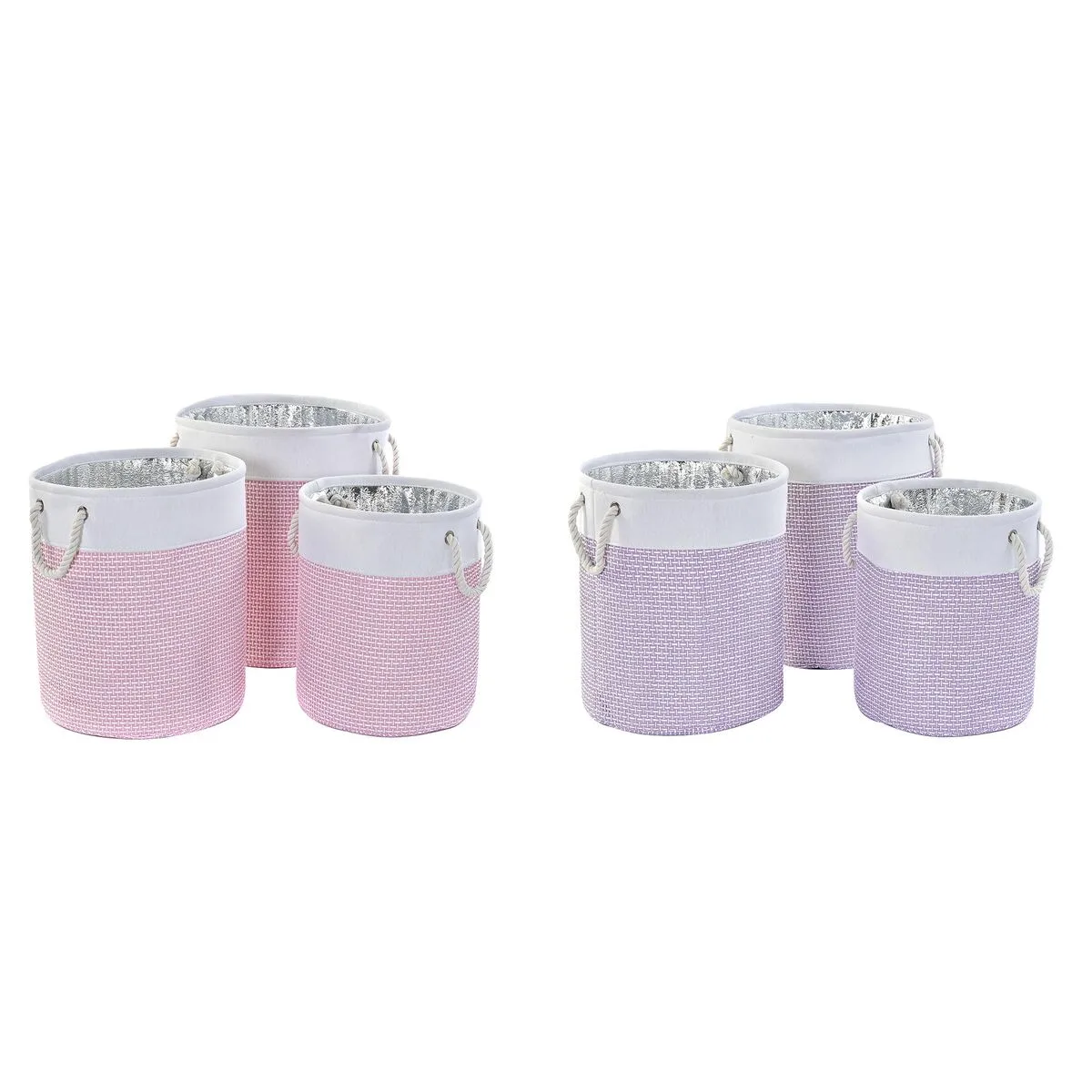 Set de basket dkd home decor blanc rose lila 40 x 40 x 49 cm 4 kg 3 pieces 2 unites s302899456. Bienvenue dans le cercle très sélect des acheteurs inspirés. Diaytar révèle les produits qui définiront demain.