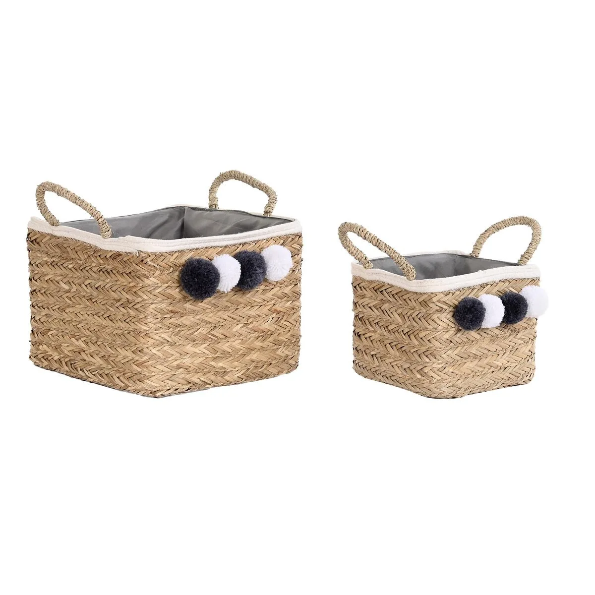Set de basket dkd home decor fibre naturelle pompons 33 x 33 x 25 cm s303923154. Diaytar s'adresse à tous ceux qui considèrent que le choix d'un produit, même basique, est une expression de leur personnalité