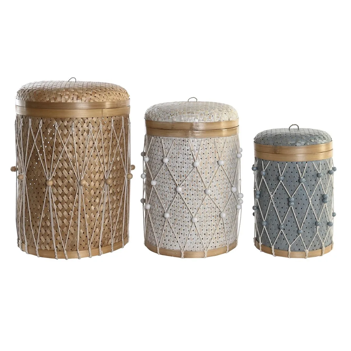 Set de basket dkd home decor multicouleur bambou 4 kg 3 pieces 3 unites s303925280. Notre mission chez Diaytar : démocratiser l'accès aux produits extraordinaires, sans rogner sur le design ou la qualité.