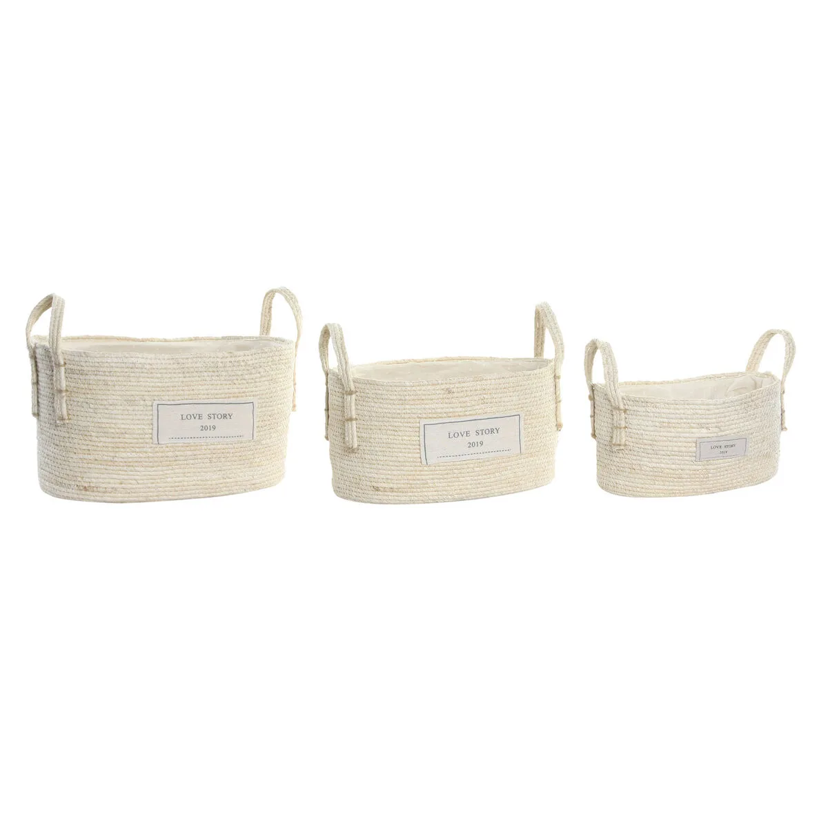 Set de basket dkd home decor naturel marron clair fibre naturelle boho 34 x 23 x 20 cm 3 pieces s302874156. Bienvenue dans le cercle très sélect des acheteurs inspirés. Diaytar révèle les produits qui définiront demain.