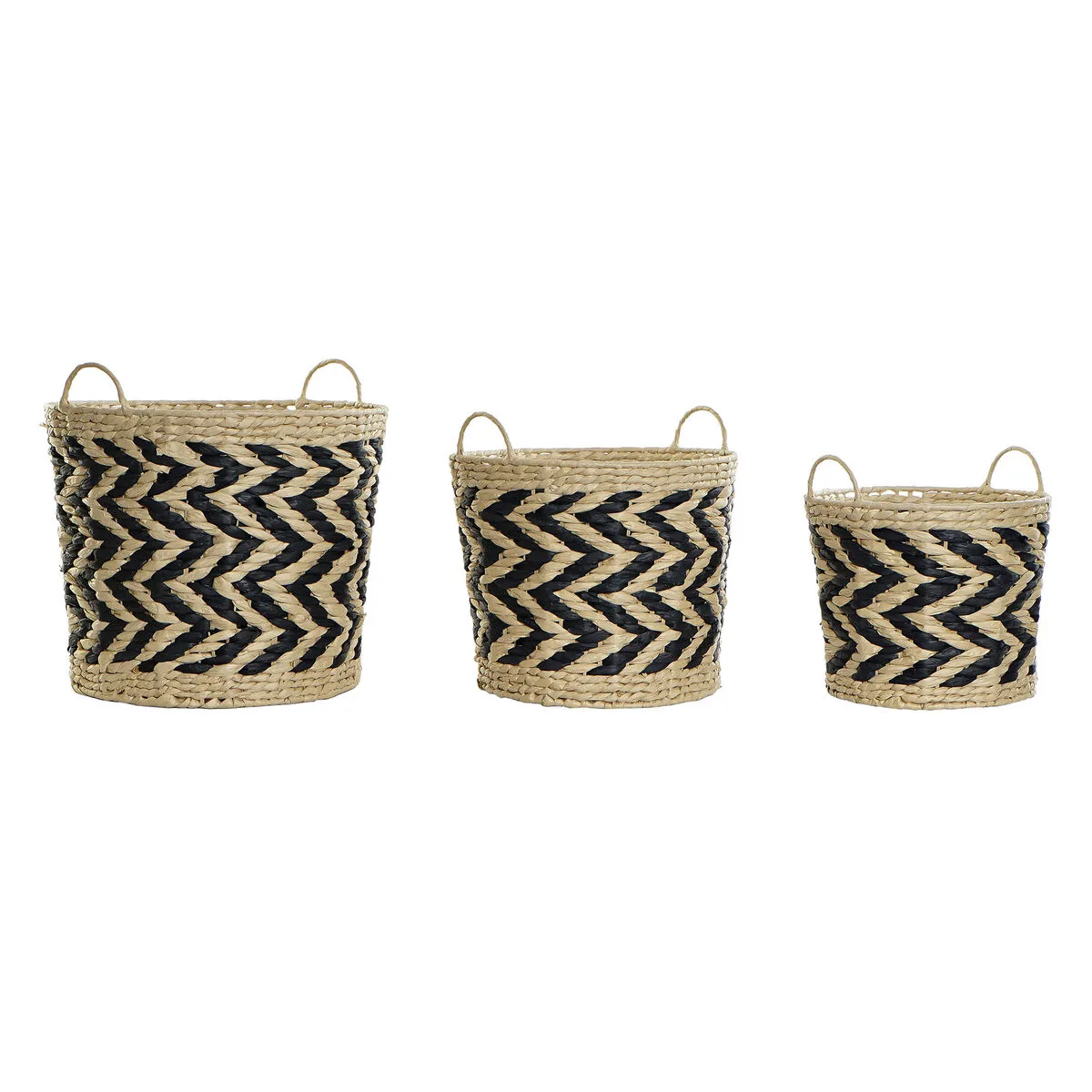 Set de basket dkd home decor noir marron clair fibre naturelle 3 pieces 3 unites s302871983. Diaytar ne stocke pas des produits, il collectionne des pièces uniques pour enrichir votre quotidien.