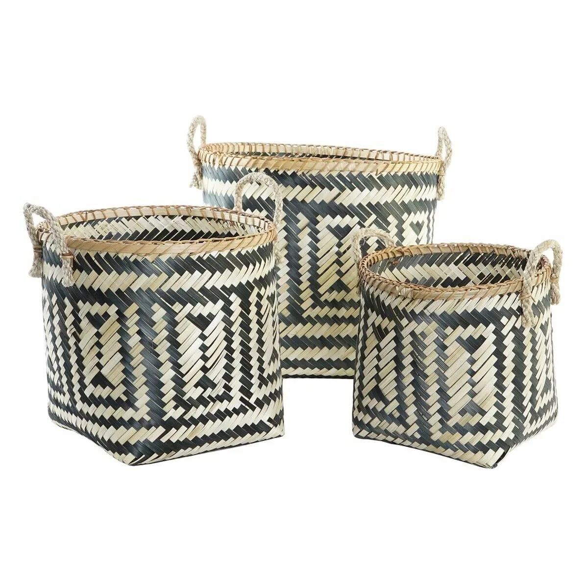 Set de basket dkd home decor noir naturel bambou 40 x 38 x 38 cm 3 pieces 3 unites s302894224. Diaytar, c'est l'évidence : une plateforme simple, des produits beaux, une expérience fluide. Le trio gagnant.