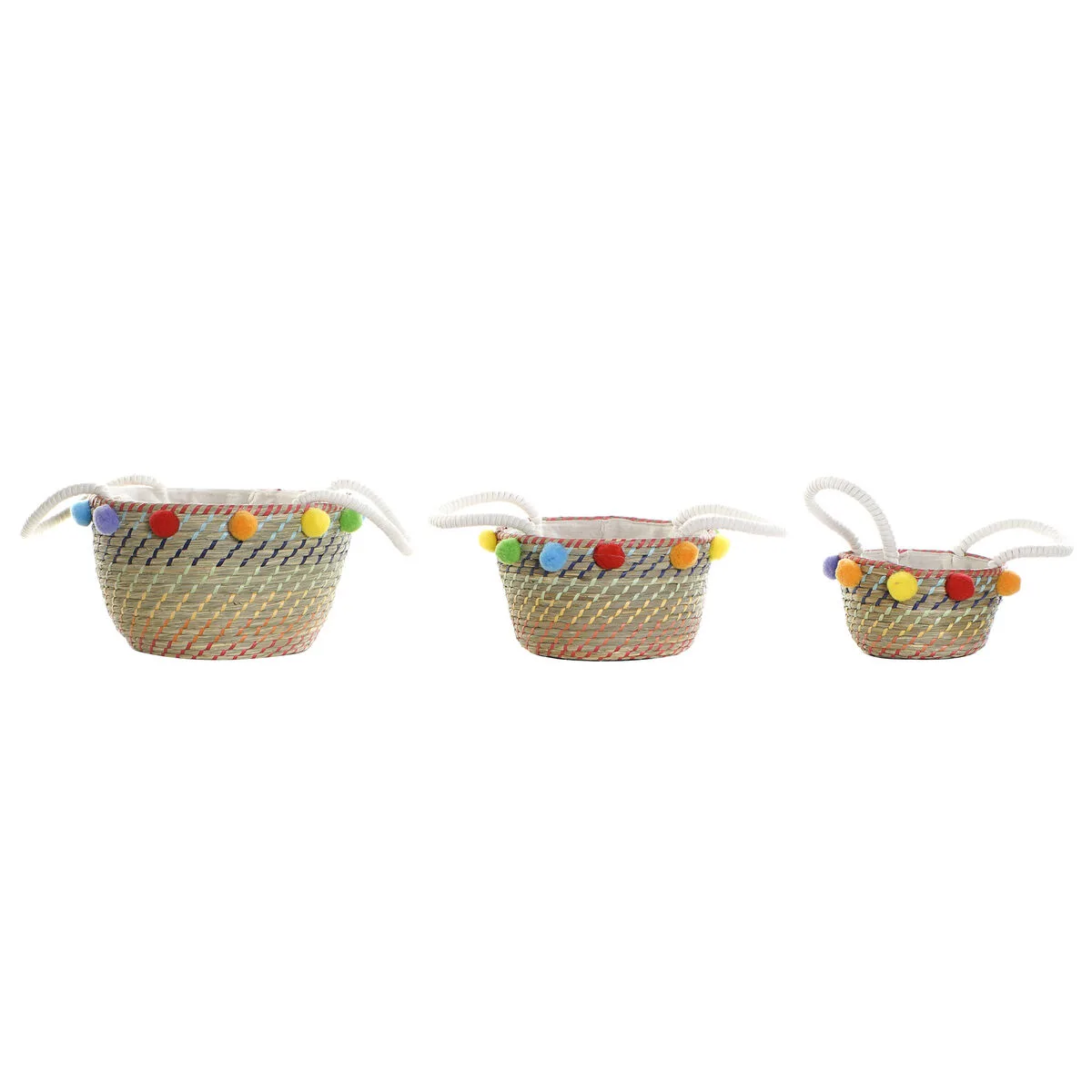 Set de basket dkd home decor pompons boho 57 x 45 x 42 5 cm s302900014. Nous avons conçu Diaytar pour être intuitif, comme vos produits préférés. Simple, efficace, et terriblement séduisant.