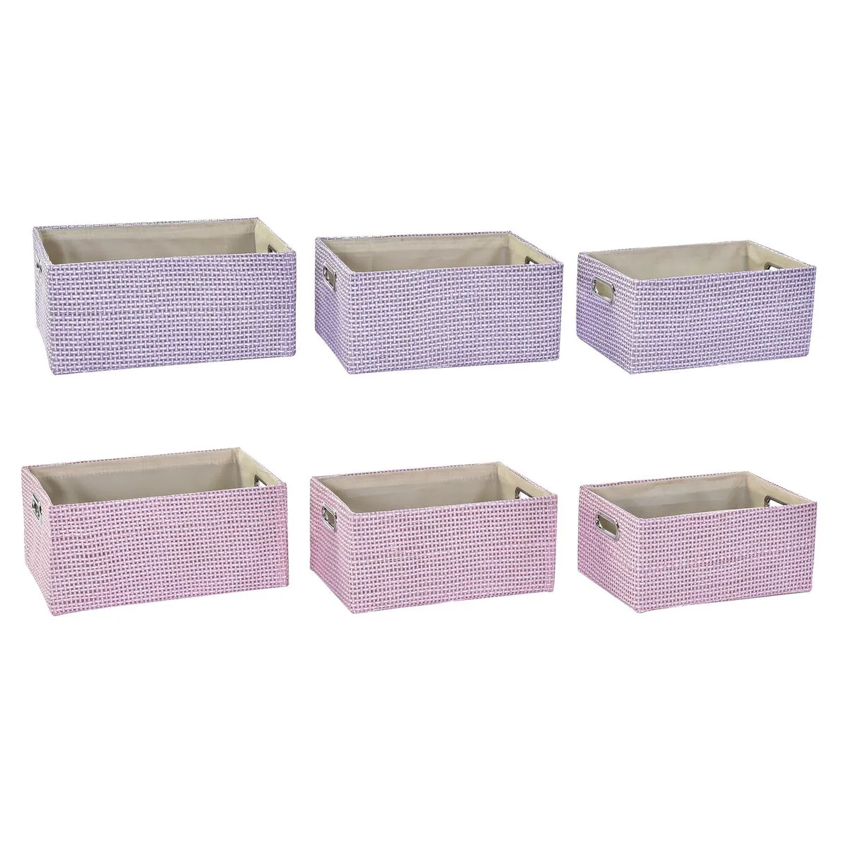 Set de basket dkd home decor rose lila 40 5 x 27 5 x 18 cm 3 pieces 2 unites 3 unites s302899635. Notre équipe Diaytar est une bande de dénicheurs compulsifs, toujours en quête du produit qui provoquera l'étincelle dans votre regard.