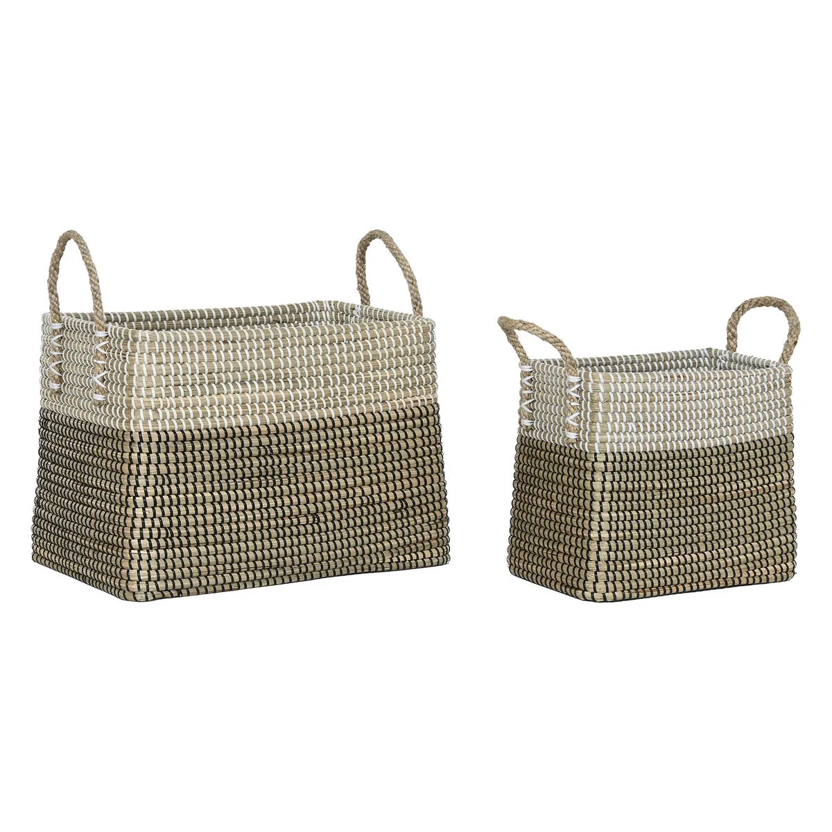 Set de basket home esprit blanc noir naturel herbier marin boho 44 x 25 x 38 cm 2 pieces s305777535. Exprimez votre personnalité avec les accessoires tendance de Diaytar.