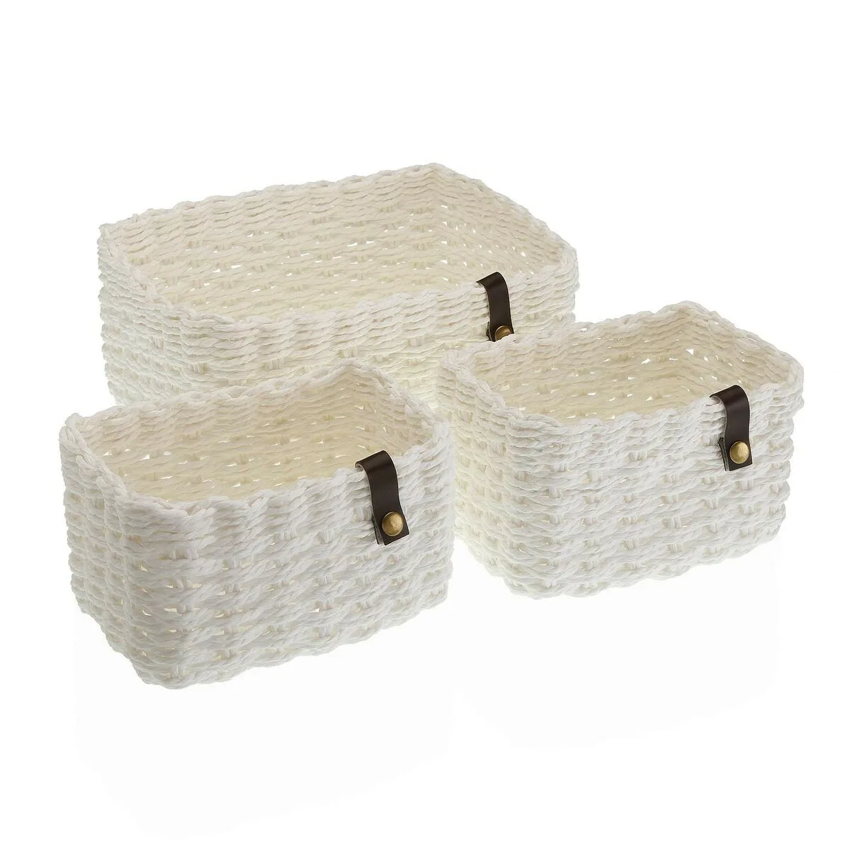 Set de basket versa 19 x 12 x 26 cm blanc s341074814. Votre vie, simplifiée et stylisée par Diaytar et sa collection de produits essentiels et innovants