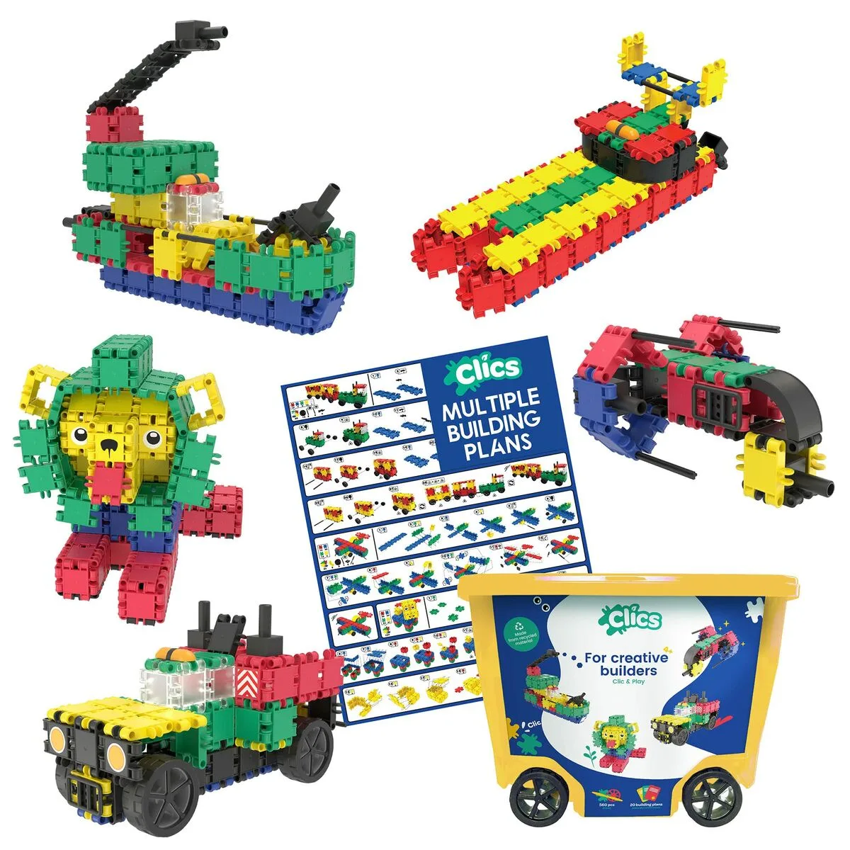 Set de construction clics cb606 bleu multicouleur 560 pieces s911719523. Diaytar, la boutique en ligne qui pense à tout : des gadgets électroniques les plus futés aux objets maison les plus design