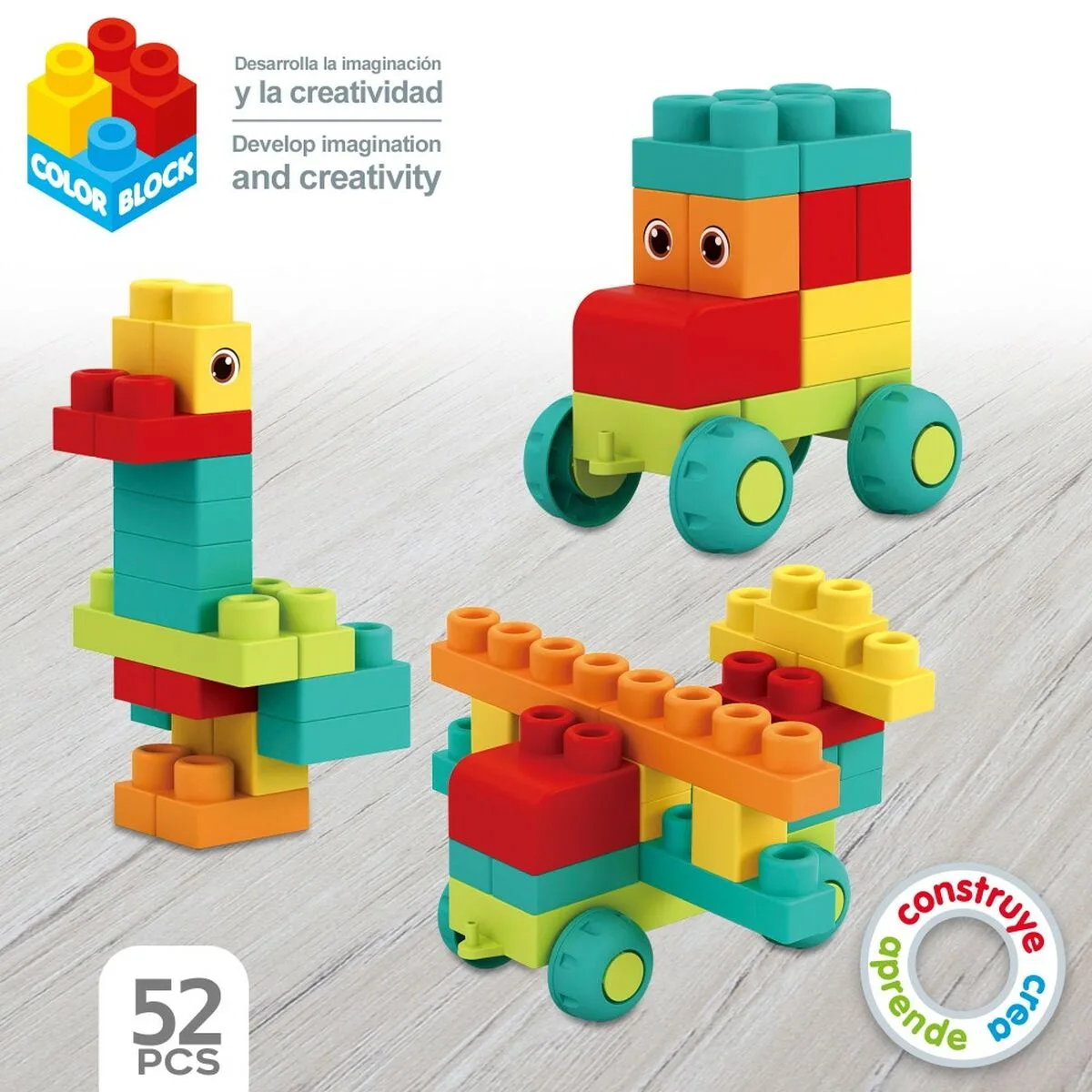 Set de construction color block 52 pieces 4 unites s890017067. L'ambition de Diaytar : devenir votre boutique en ligne de référence pour tous les produits qui améliorent votre vie
