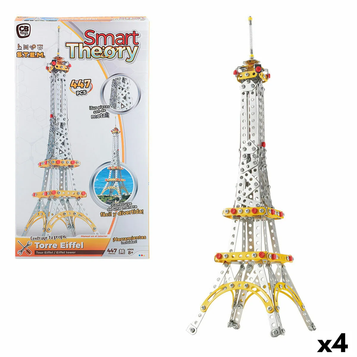 Set de construction colorbaby tour eiffel 447 pieces 4 unites s890036715. Votre boutique de confiance Diaytar vous accompagne dans tous vos projets.