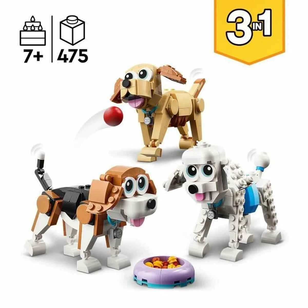 Set de construction lego 31137 perros adorables 3 en 1 s911733980. Notre algorithme préféré chez Diaytar ? L'humain. Car rien ne remplace le coup de cœur pour un produit exceptionnel.