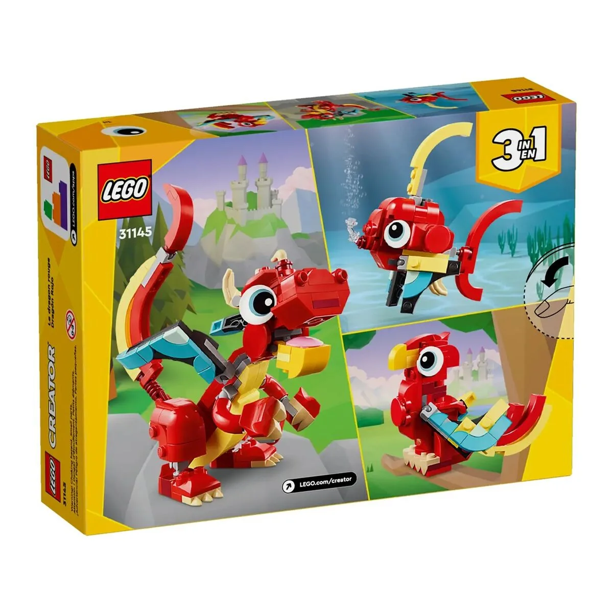 Set de construction lego 31145 dragon rojo multicouleur 149 pieces s9111038195. Diaytar cultive l'art du bien-être à travers ses produits soigneusement choisis.