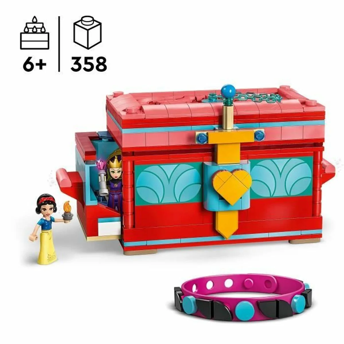 Set de construction lego 43276 snow white s jewelry box multicouleur 358 pieces s7100253830. Osez l'originalité avec les créations mode exclusives de Diaytar.