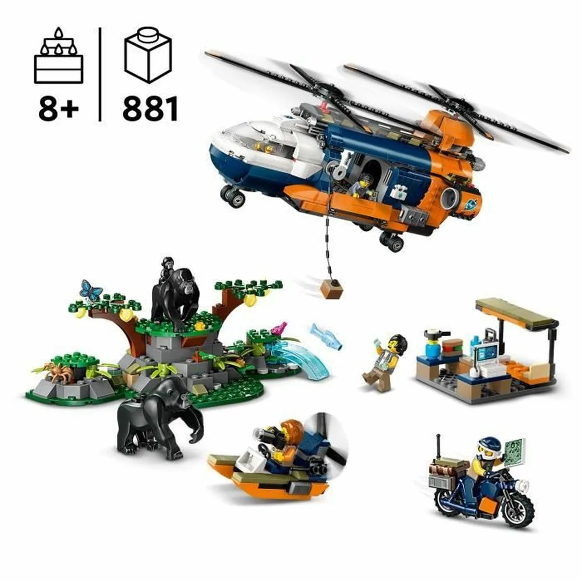 Set de construction lego 60437 jungle explorer helicopter base camp multicouleur s7100254943. Diaytar c'est bien plus qu'une boutique en ligne : c'est un concept où chaque produit, de l'électronique à la décoration, raconte une histoire