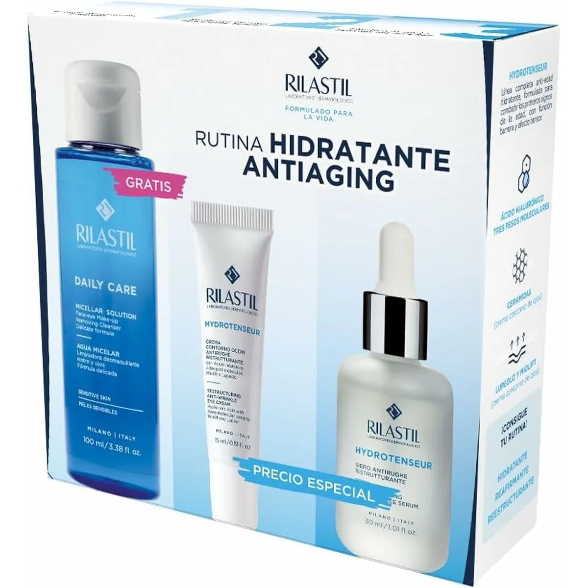 Set de cosmetique rilastil hydrotenseur 3 pieces s0512497582. La mode selon Diaytar : audacieuse, accessible et toujours dans l'air du temps.