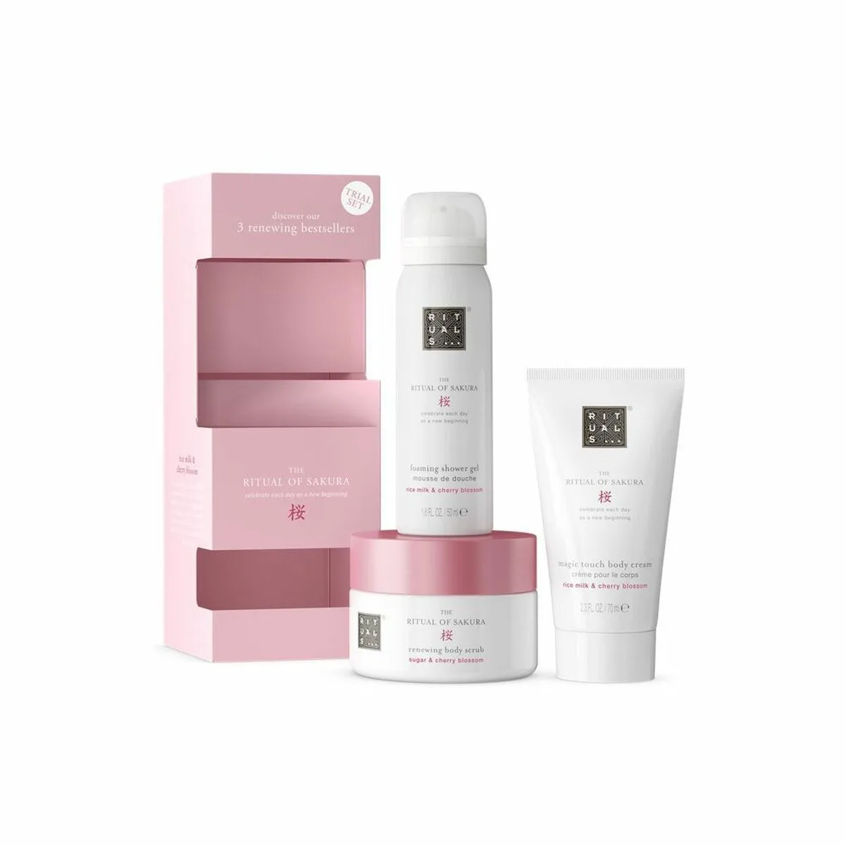 Set de cosmetique unisexe rituals the ritual of sakura 3 pieces s0512646461. Explorez Diaytar et laissez-vous surprendre par notre diversité de produits.