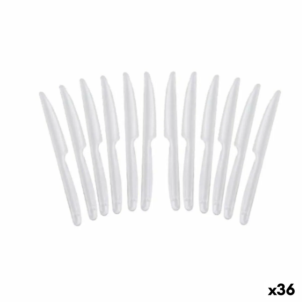 Set de couteaux reutilisables algon transparent 36 unites s222949562. Tendance, confort et qualité : la trilogie gagnante de Diaytar Mode.