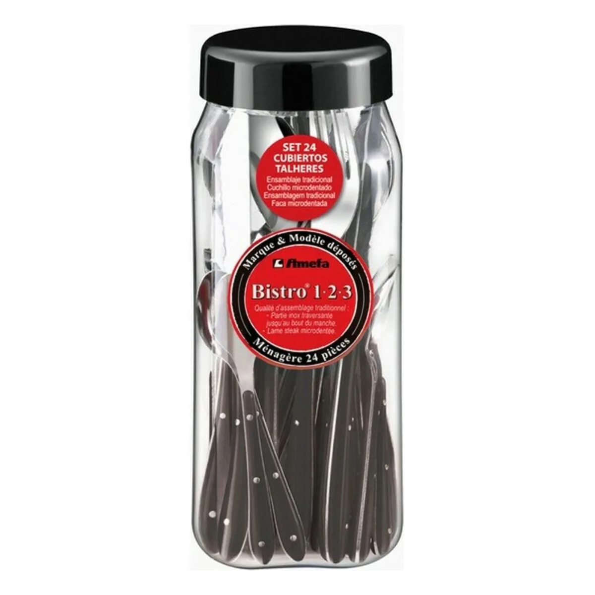 Set de couverts amefa bistro metal bicolore 24 pieces s270022729. Diaytar décomplexe le shopping en ligne : trouvez tout ce dont vous avez besoin et tout ce dont vous rêvez, au même endroit